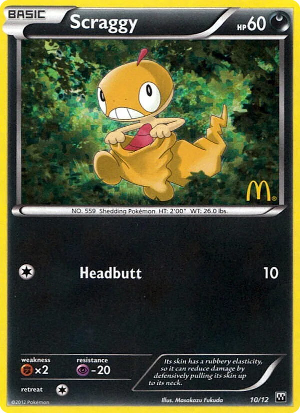 Scraggy, McDonald's Collection 2012