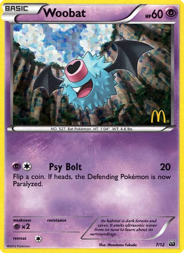 Woobat, McDonald's Collection 2012