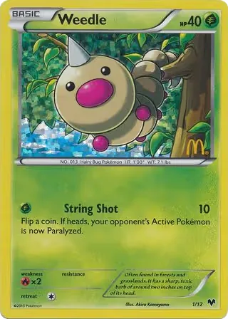 Weedle, McDonald's Collection 2014