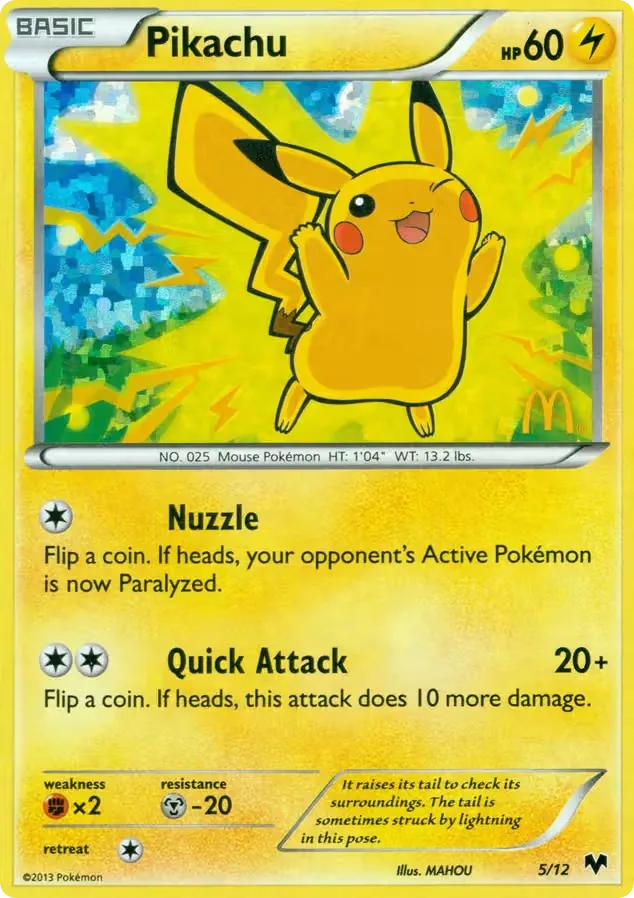 Pikachu, McDonald's Collection 2014