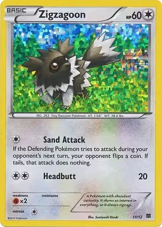 Zigzagoon, McDonald's Collection 2015