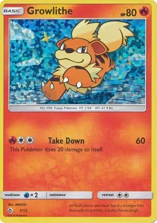 Growlithe, McDonald's Collection 2018