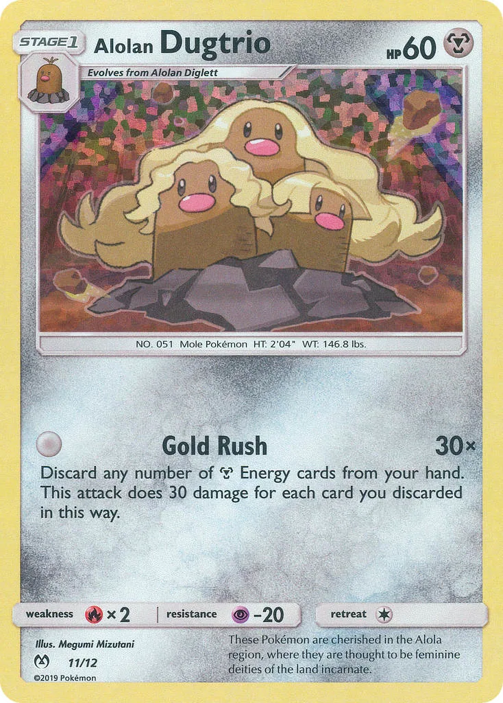 Alolan Dugtrio, McDonald's Collection 2019