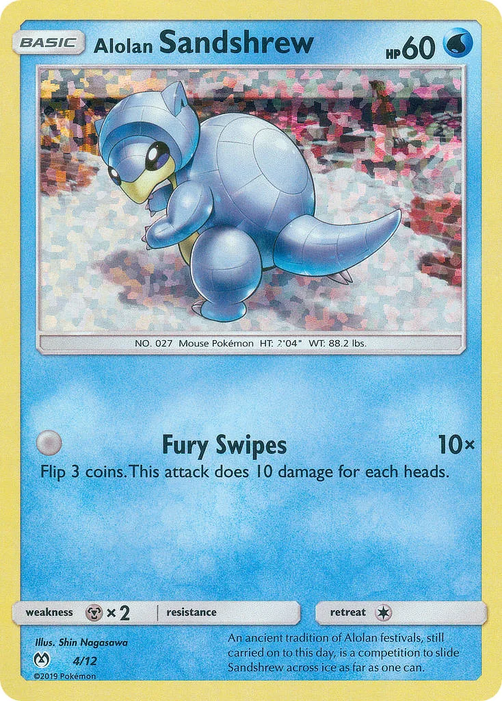 Alolan Sandshrew, McDonald's Collection 2019