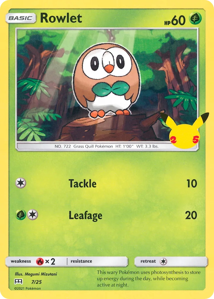 Rowlet, McDonald's Collection 2021