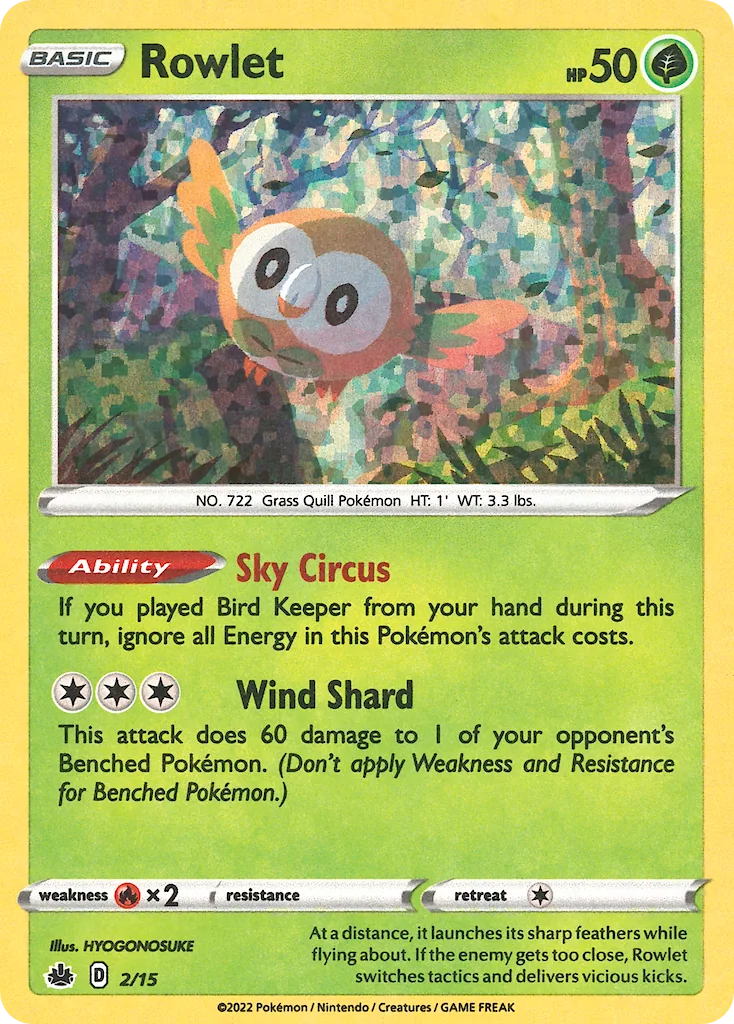 Rowlet, McDonald's Collection 2022