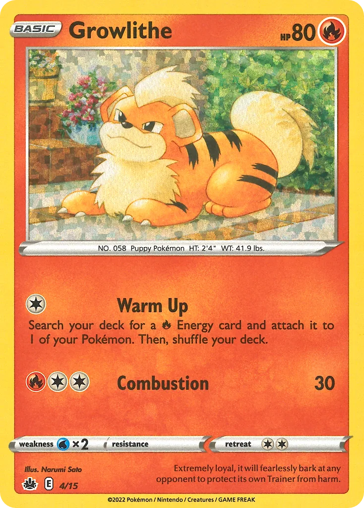 Growlithe, McDonald's Collection 2022