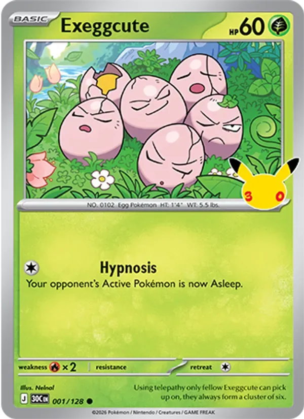 Exeggcute, 30th Celebration