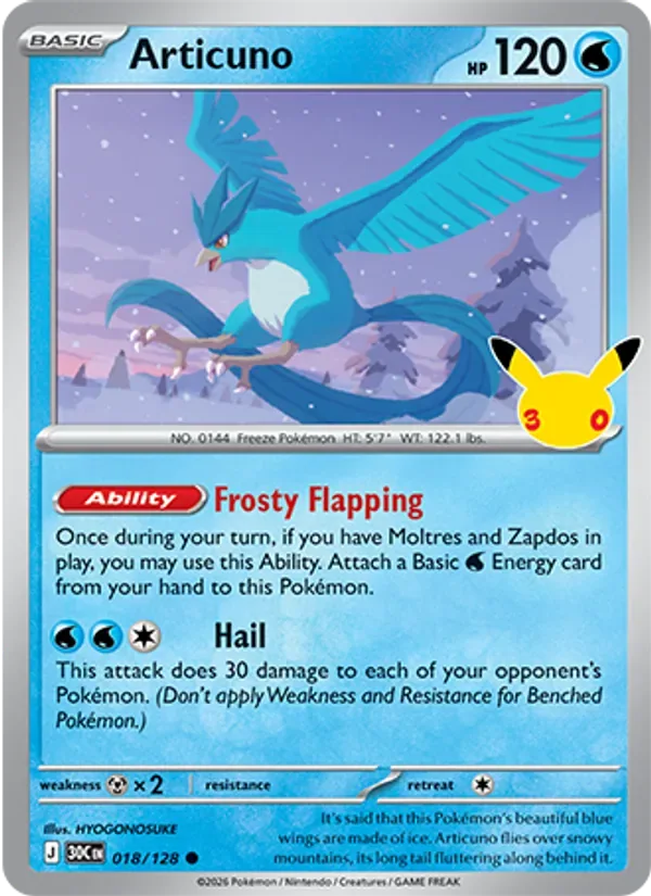 Articuno, 30th Celebration