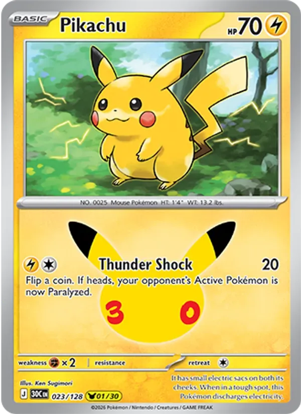 Pikachu, 30th Celebration