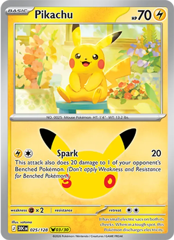 Pikachu, 30th Celebration