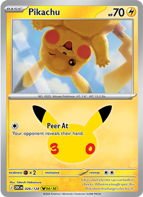 Pikachu, 30th Celebration