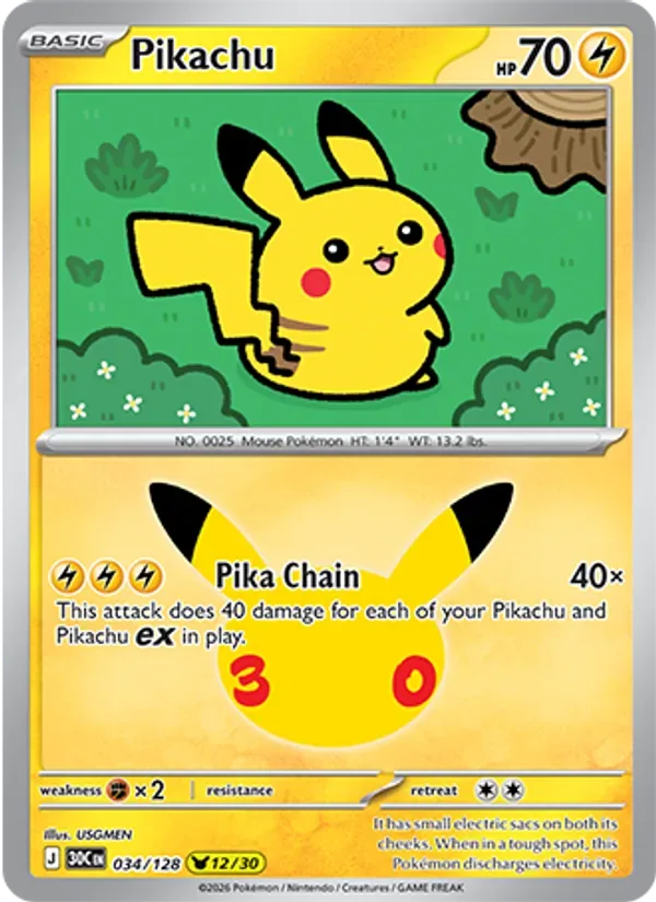 Pikachu, 30th Celebration