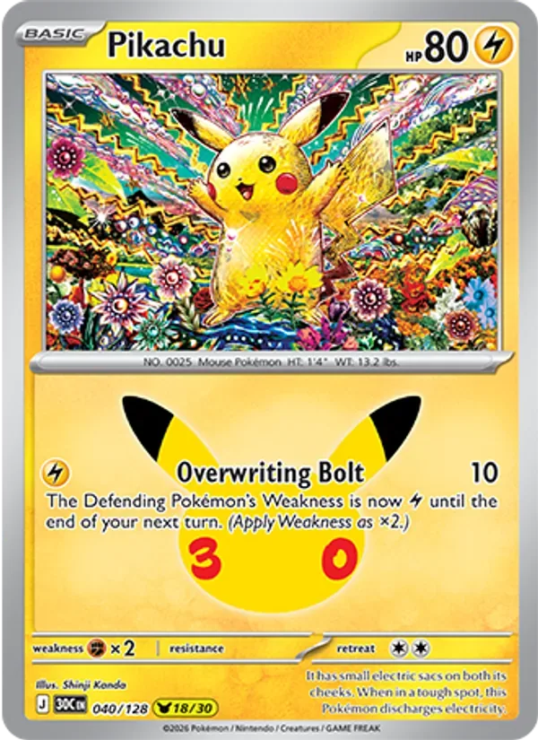 Pikachu, 30th Celebration