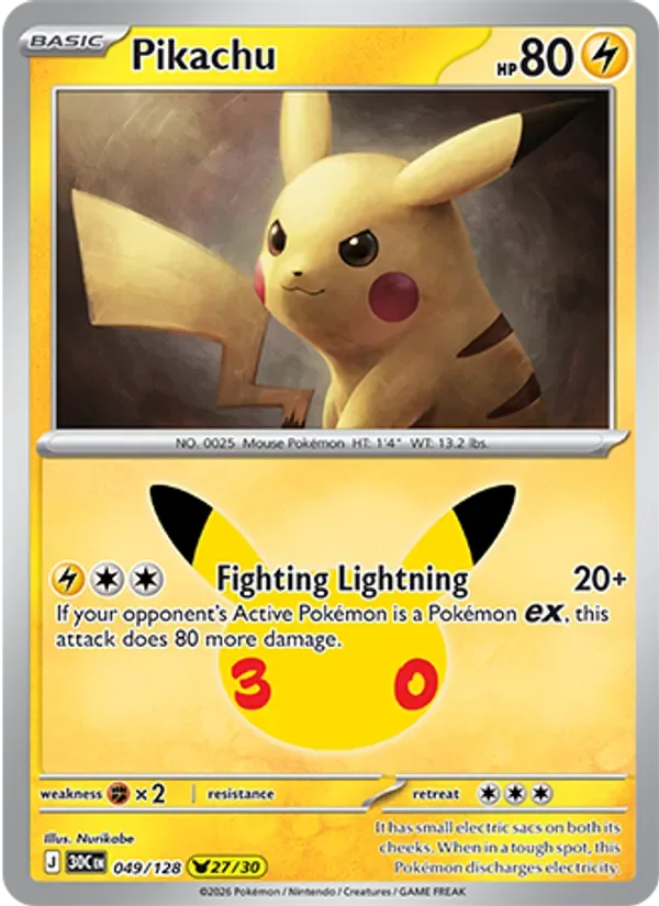 Pikachu, 30th Celebration
