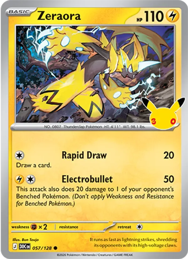 Zeraora, 30th Celebration