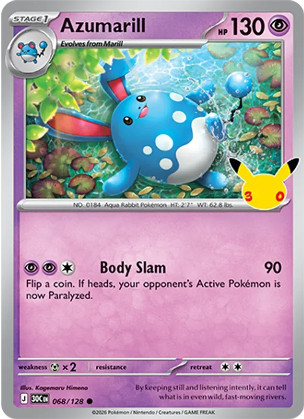 Azumarill, 30th Celebration