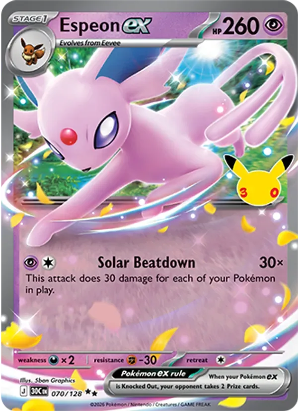 Espeon ex, 30th Celebration