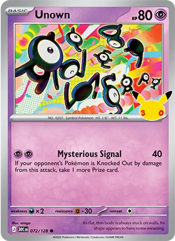 Unown, 30th Celebration