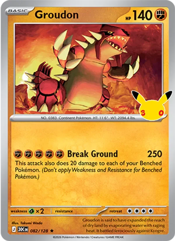 Groudon, 30th Celebration
