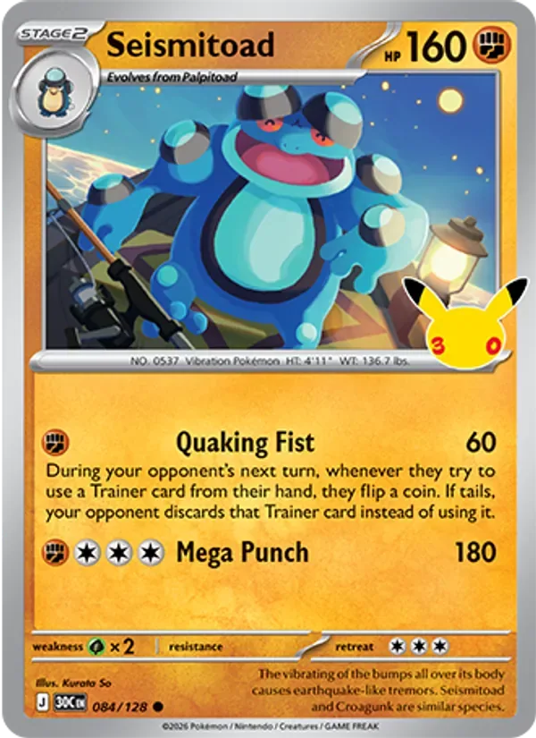 Seismitoad, 30th Celebration