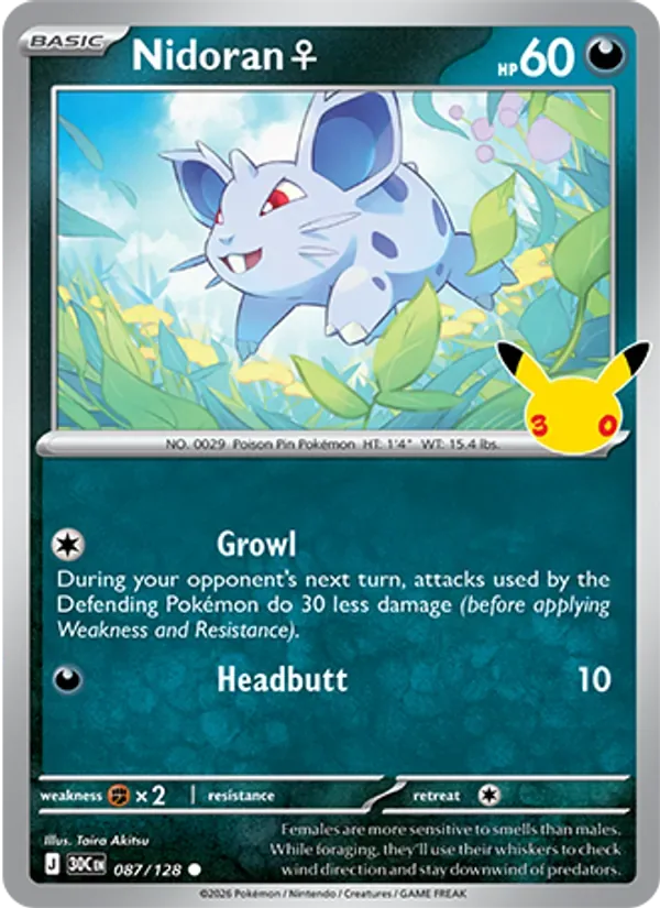 Nidoran♀, 30th Celebration