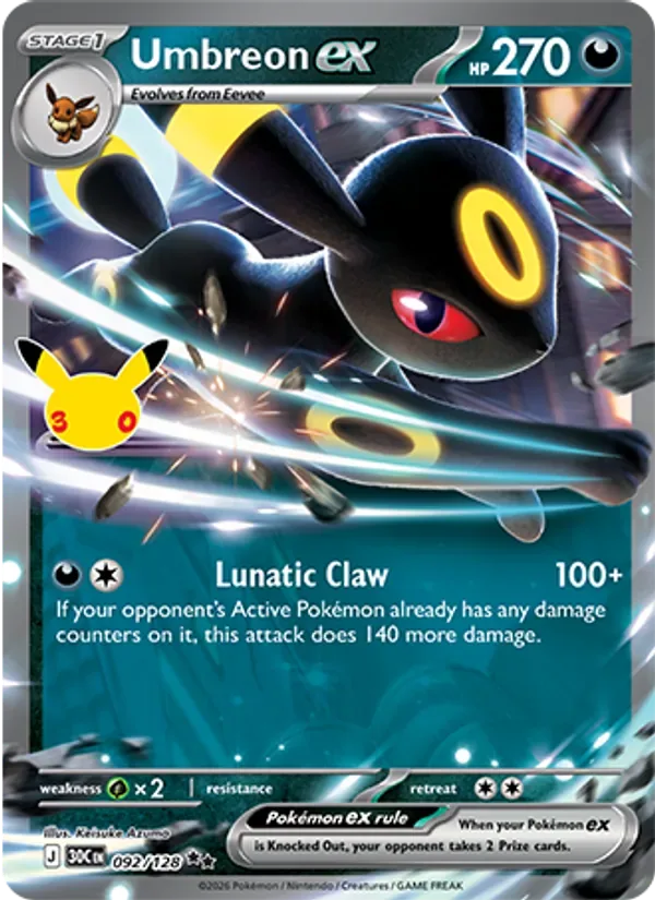 Umbreon ex, 30th Celebration