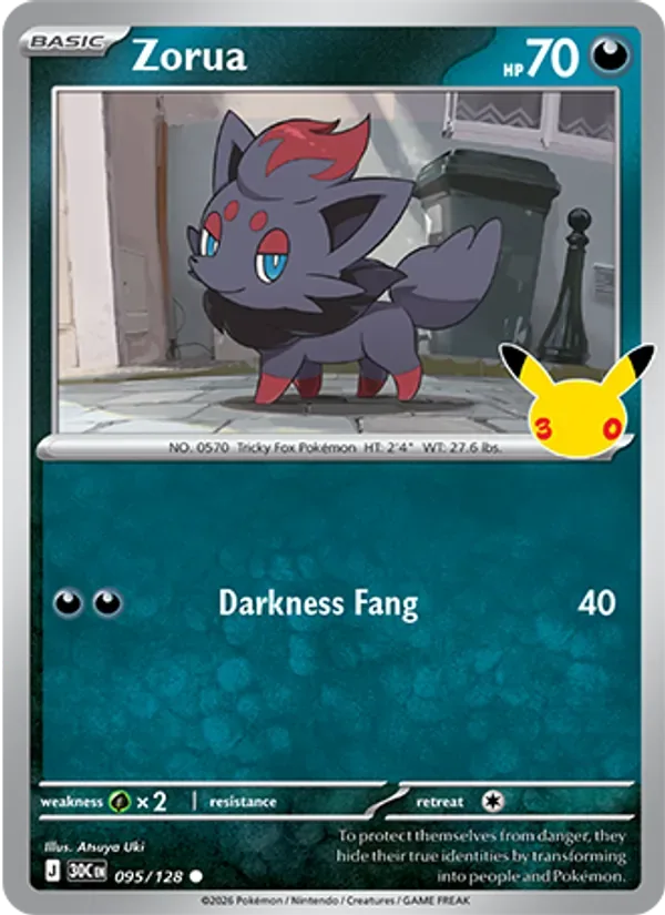 Zorua, 30th Celebration