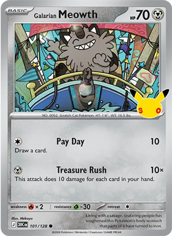 Galarian Meowth, 30th Celebration
