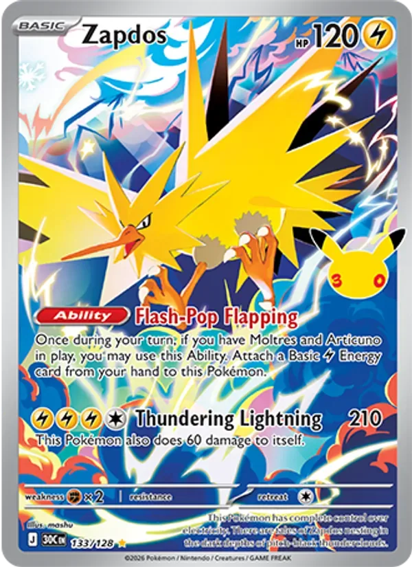 Zapdos, 30th Celebration