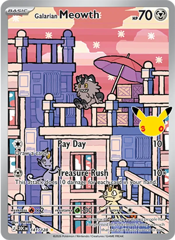 Galarian Meowth, 30th Celebration