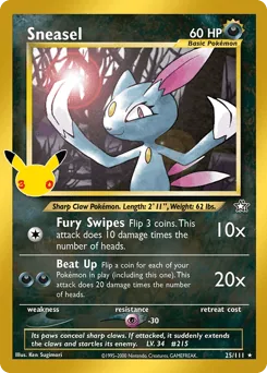 Sneasel, 30th Classic Collection