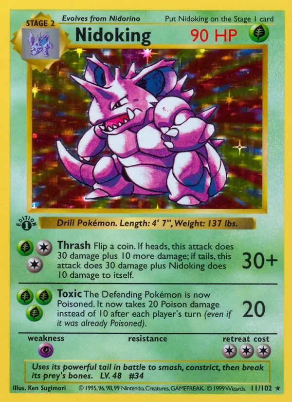 Nidoking, Base Set