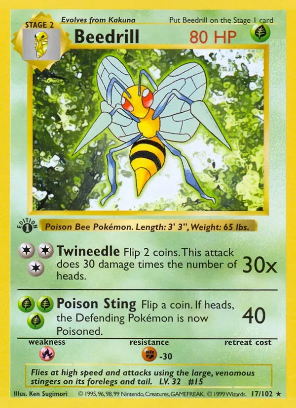 Beedrill, Base Set