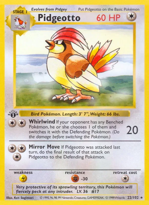 Pidgeotto, Base Set