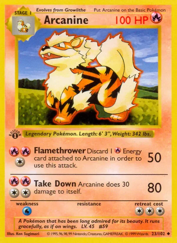 Arcanine, Base Set