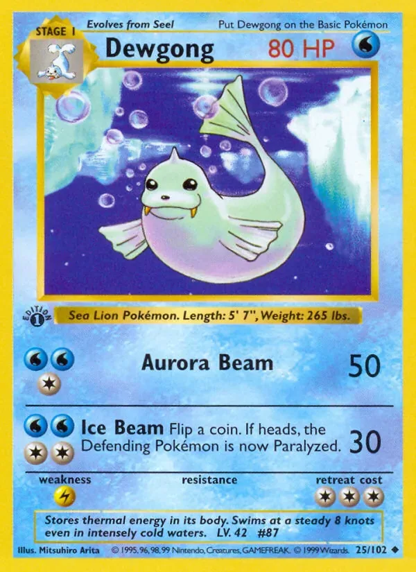 Dewgong, Base Set