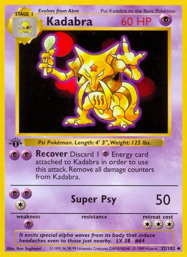 Kadabra, Base Set