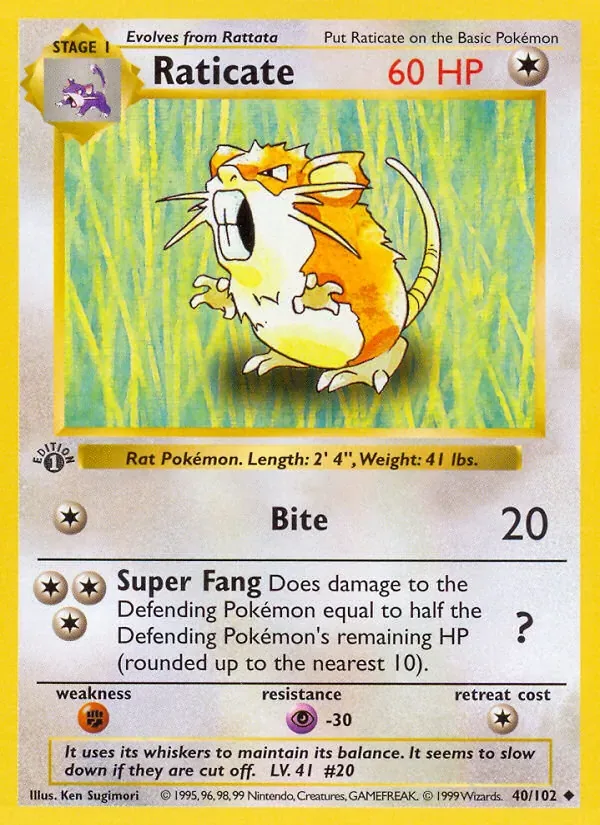 Raticate, Base Set