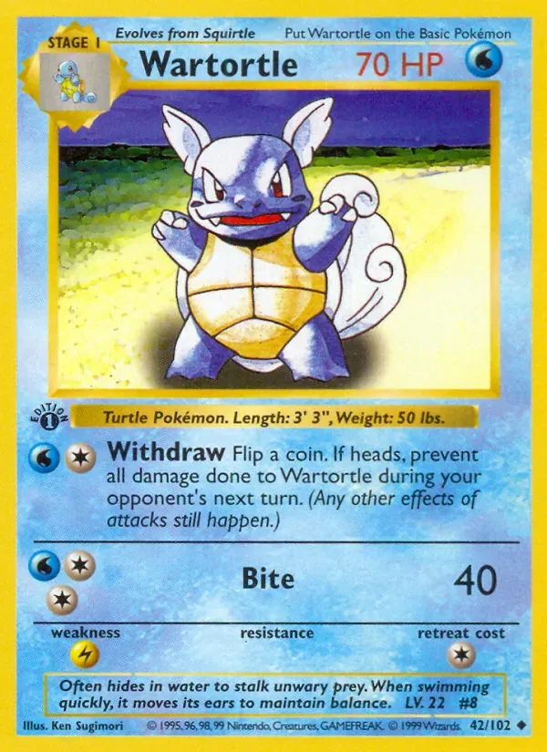 Wartortle, Base Set