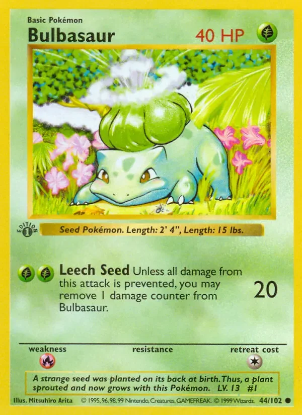 Bulbasaur, Base Set