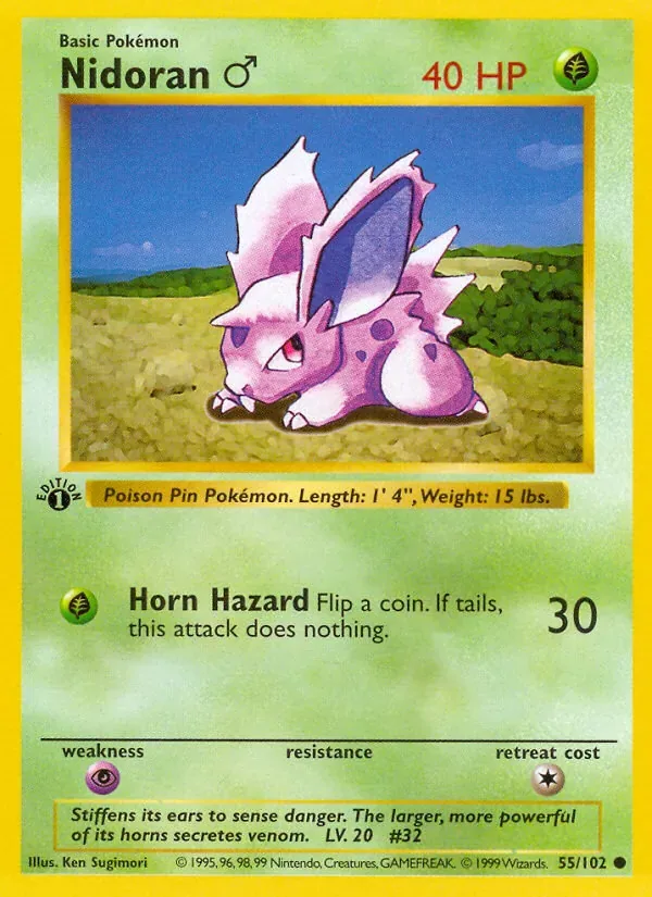 Nidoran♂, Base Set