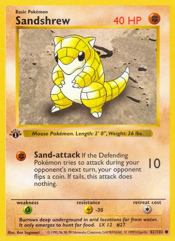 Sandshrew, Base Set