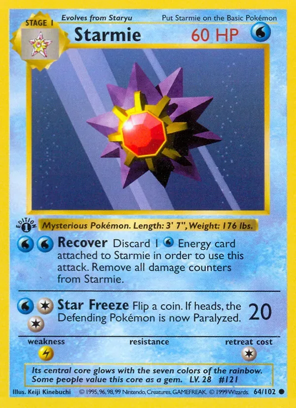Starmie, Base Set