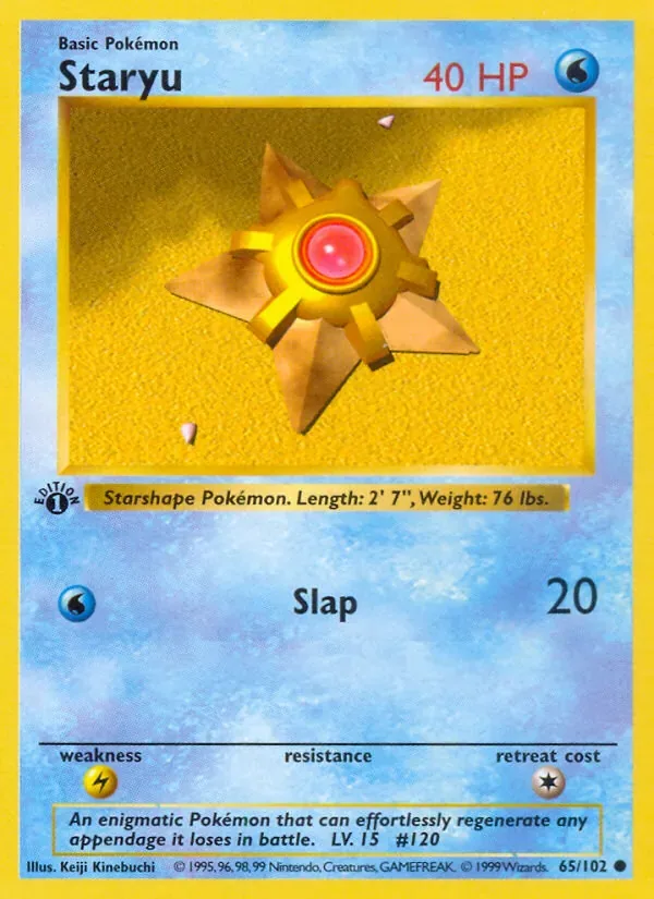 Staryu, Base Set