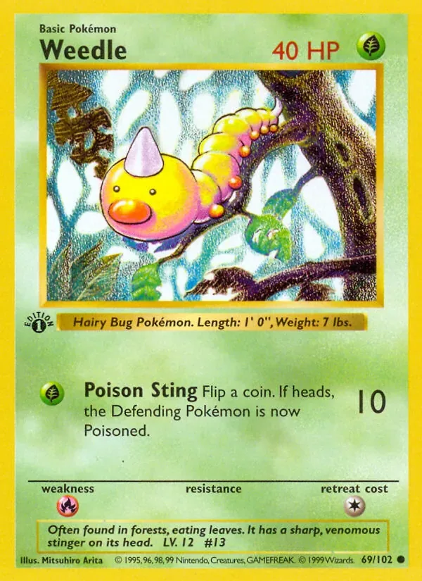 Weedle, Base Set