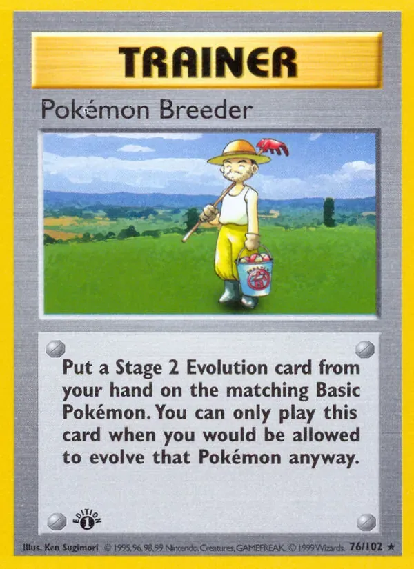 Pokémon Breeder, Base Set