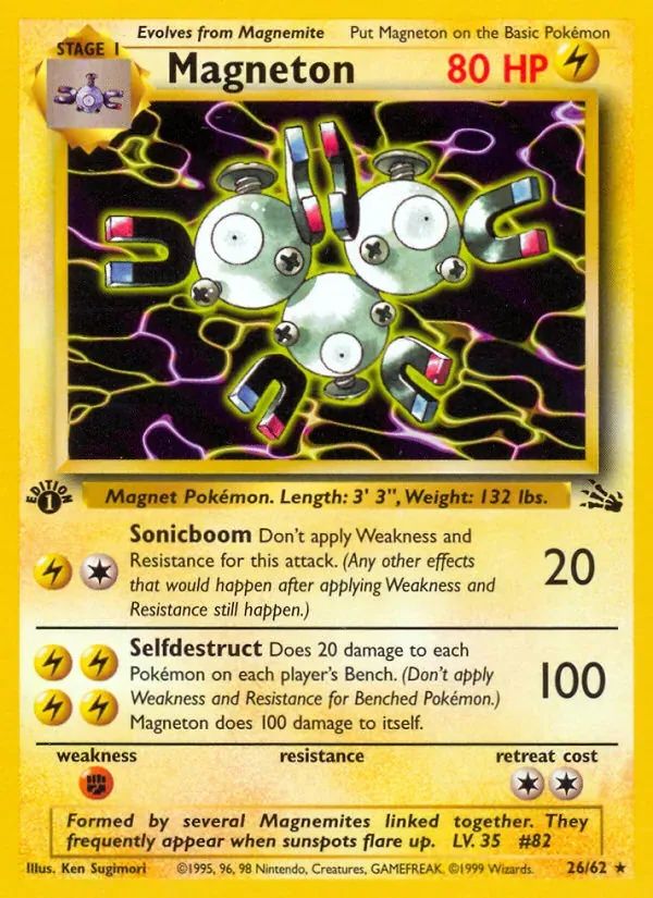 Magneton, Fossil