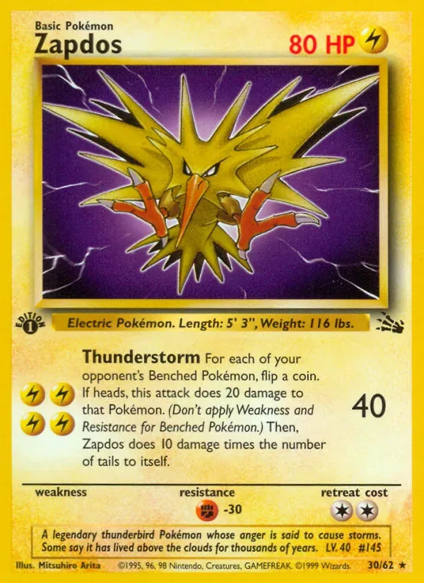 Zapdos, Fossil