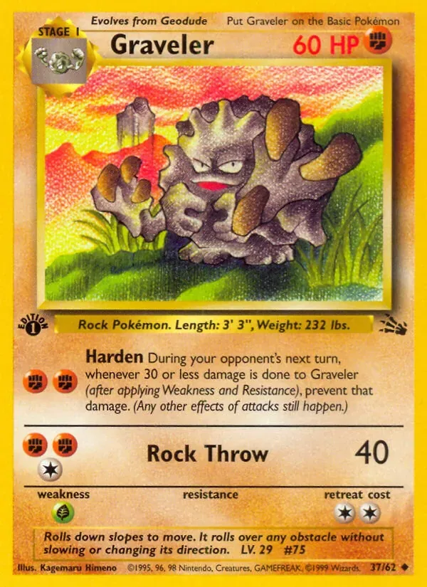 Graveler, Fossil